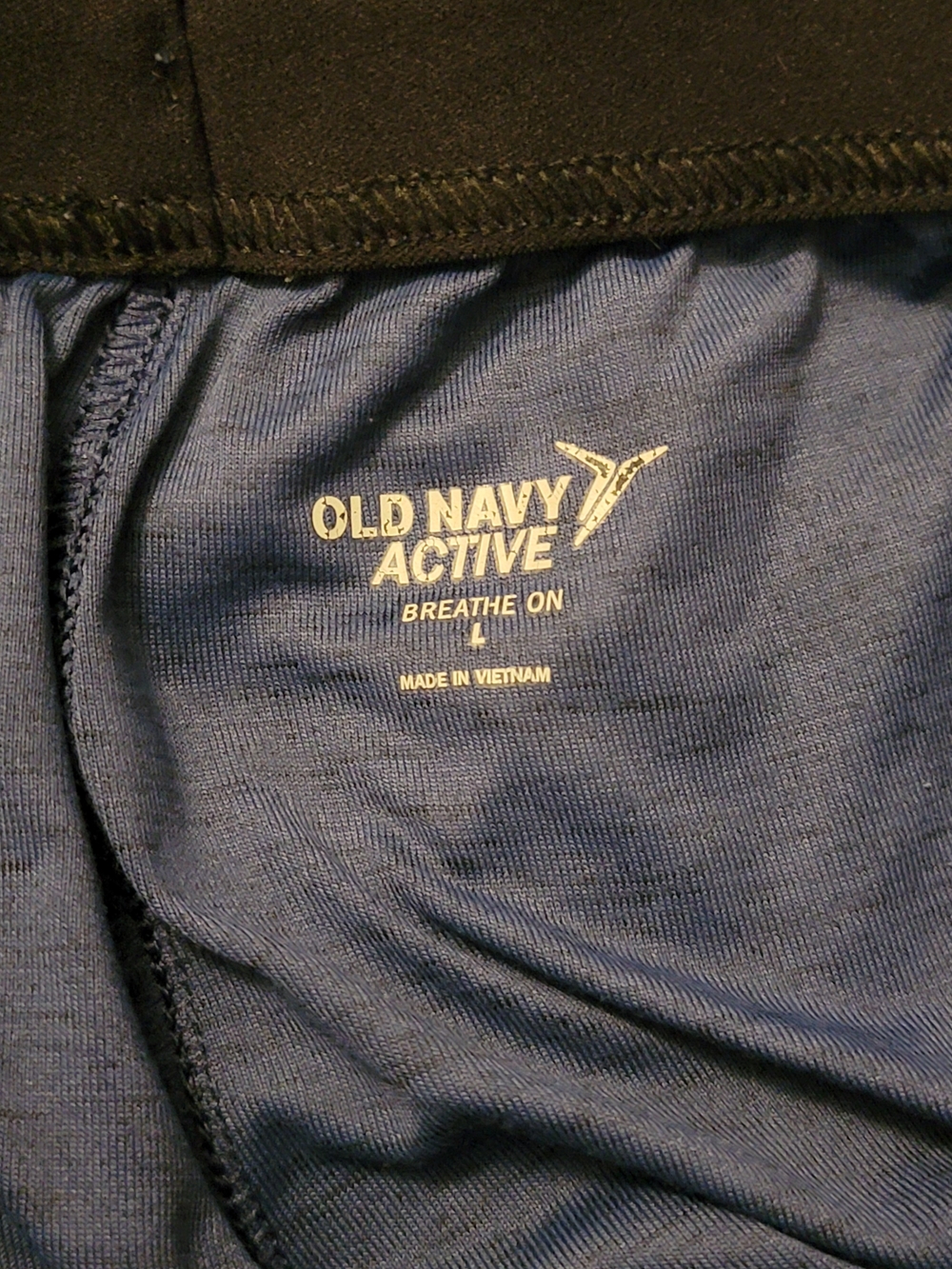 Old Navy-Navy Blue Elastic Drawstring Shorts - Picture 3 of 8